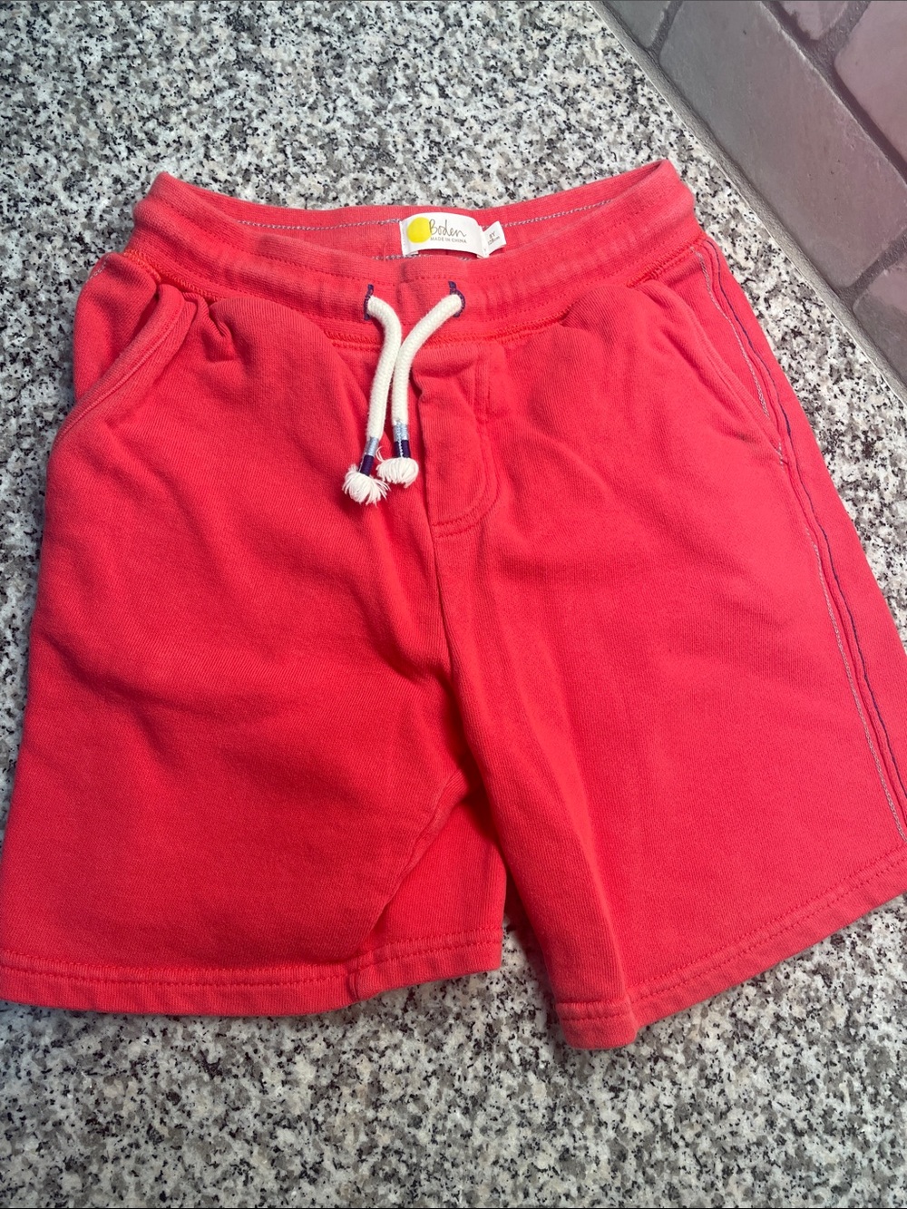 Boden Coral Pink Drawstring Shorts